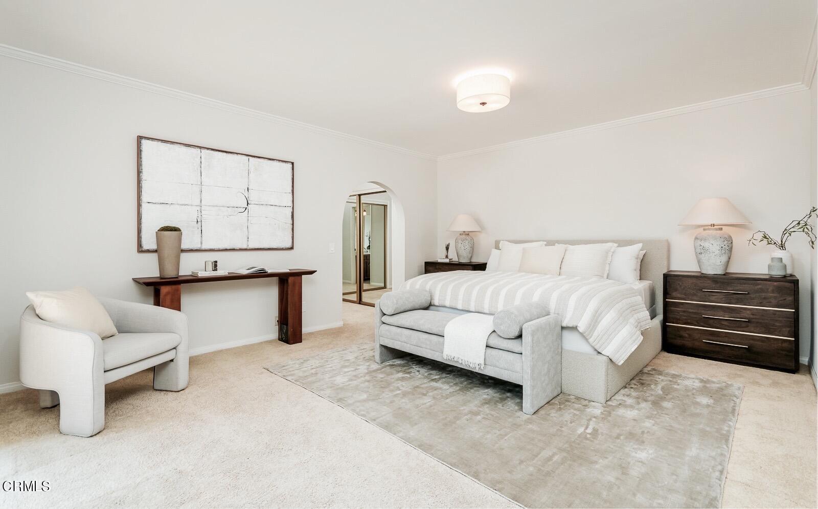 2600 Perkins Glendale, CA 91206 - Photo 16 of 34 a bedroom with a bed and a couch