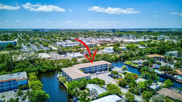 an aerial view of a city