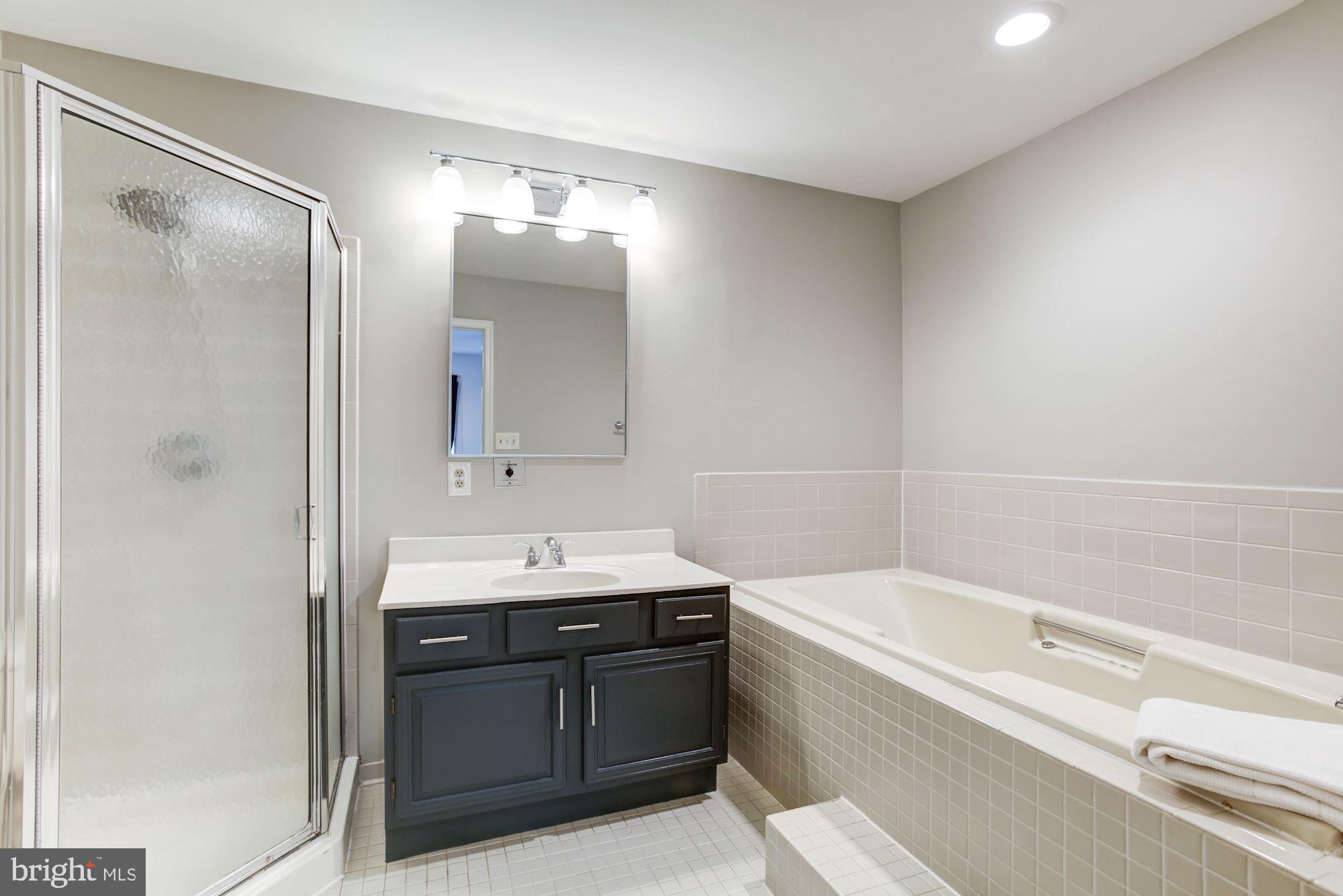 7531 Swan Point Way, Unit 192 Columbia, MD 21045 - Photo 18 of 35 Master bath w/ sep soaking tub and shower