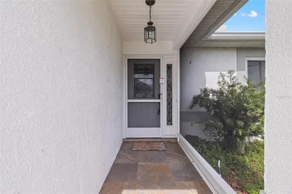 a view of a entryway door of the house