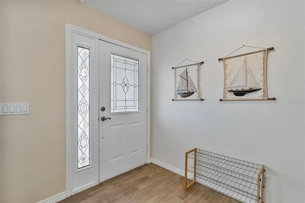 a view of room with window and closet