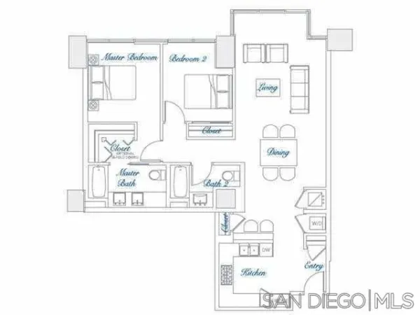 $4,800 | 1262 Kettner Boulevard, Unit 702, San Diego, CA 92101