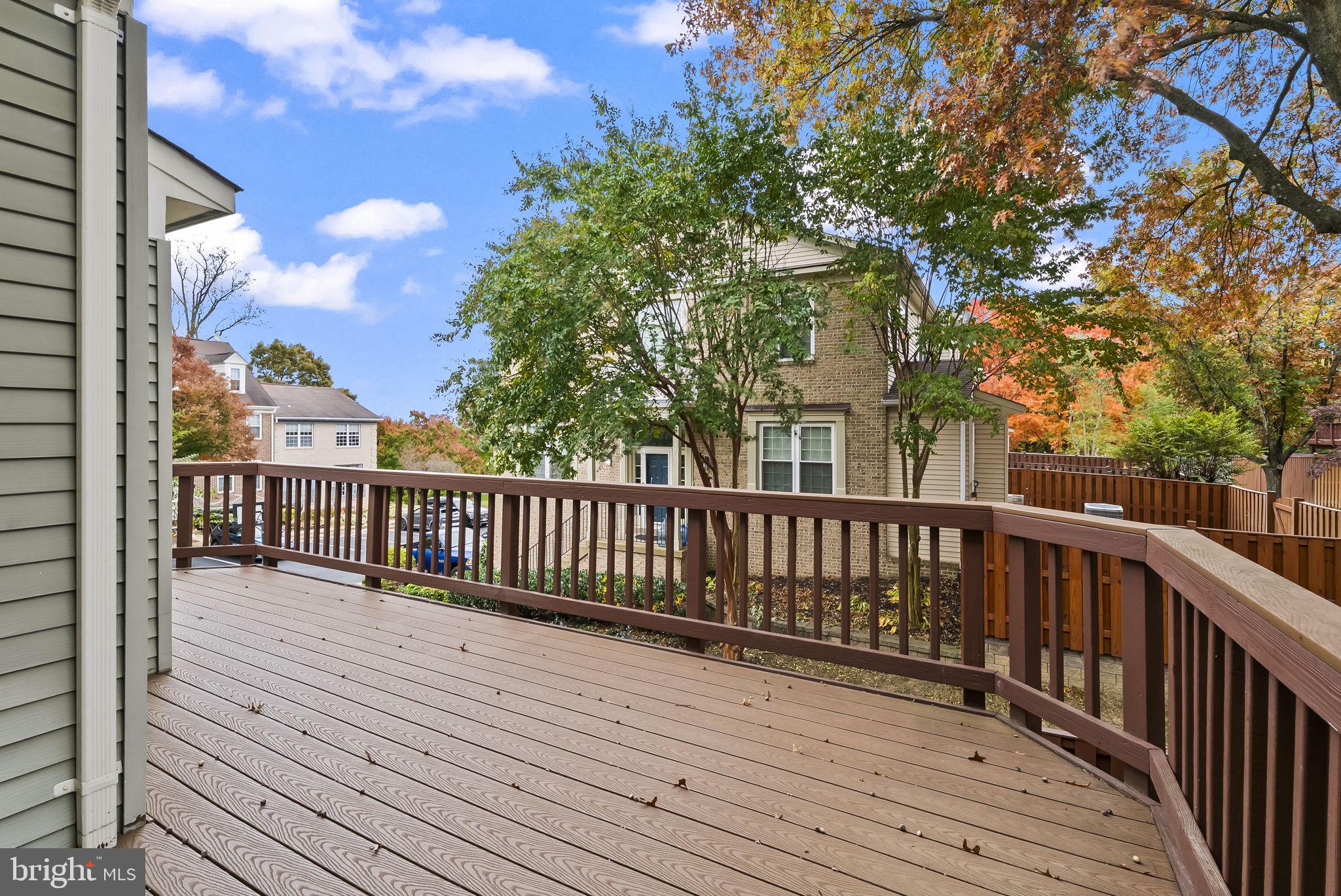 6267 Taliaferro Way Alexandria, VA 22315 - Photo 19 of 49 a view of a wooden roof deck