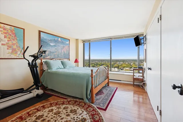 a room with furniture and a rug