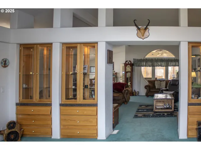a view of living room and front door
