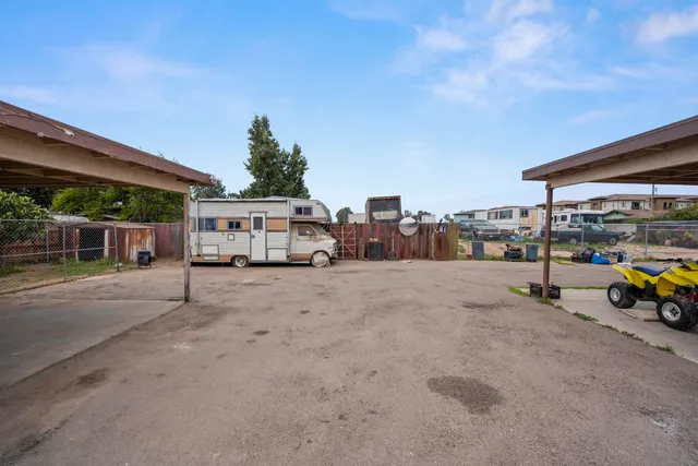 a view of a road with storage and utility
