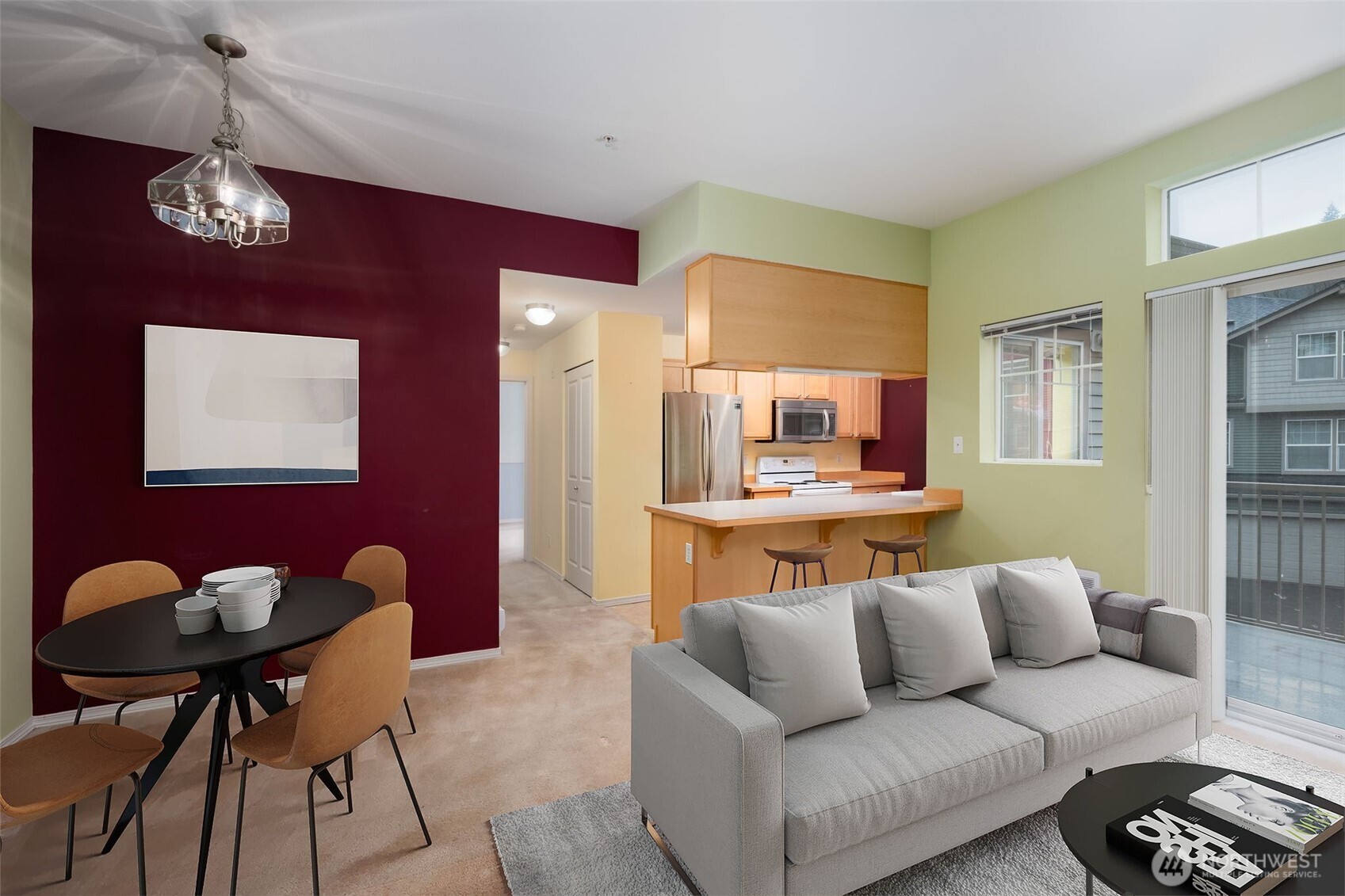 15325 Southeast 155th Place, Unit X4 Renton, WA 98058 - Photo 7 of 23 a living room with furniture and a table