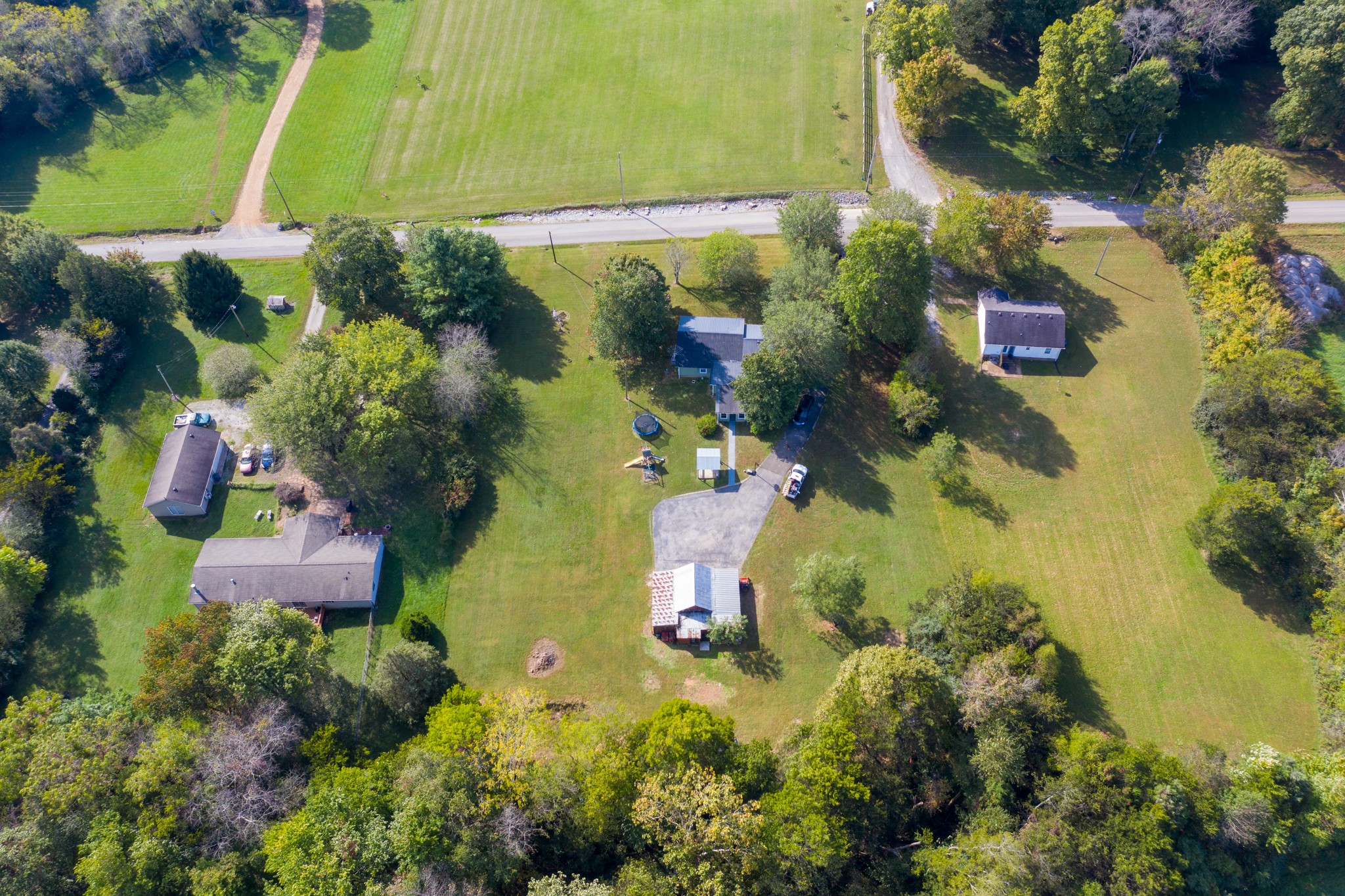 424 Dorris Road Portland, TN 37148 - Photo 31 of 48 an aerial view of residential house with outdoor space and swimming pool