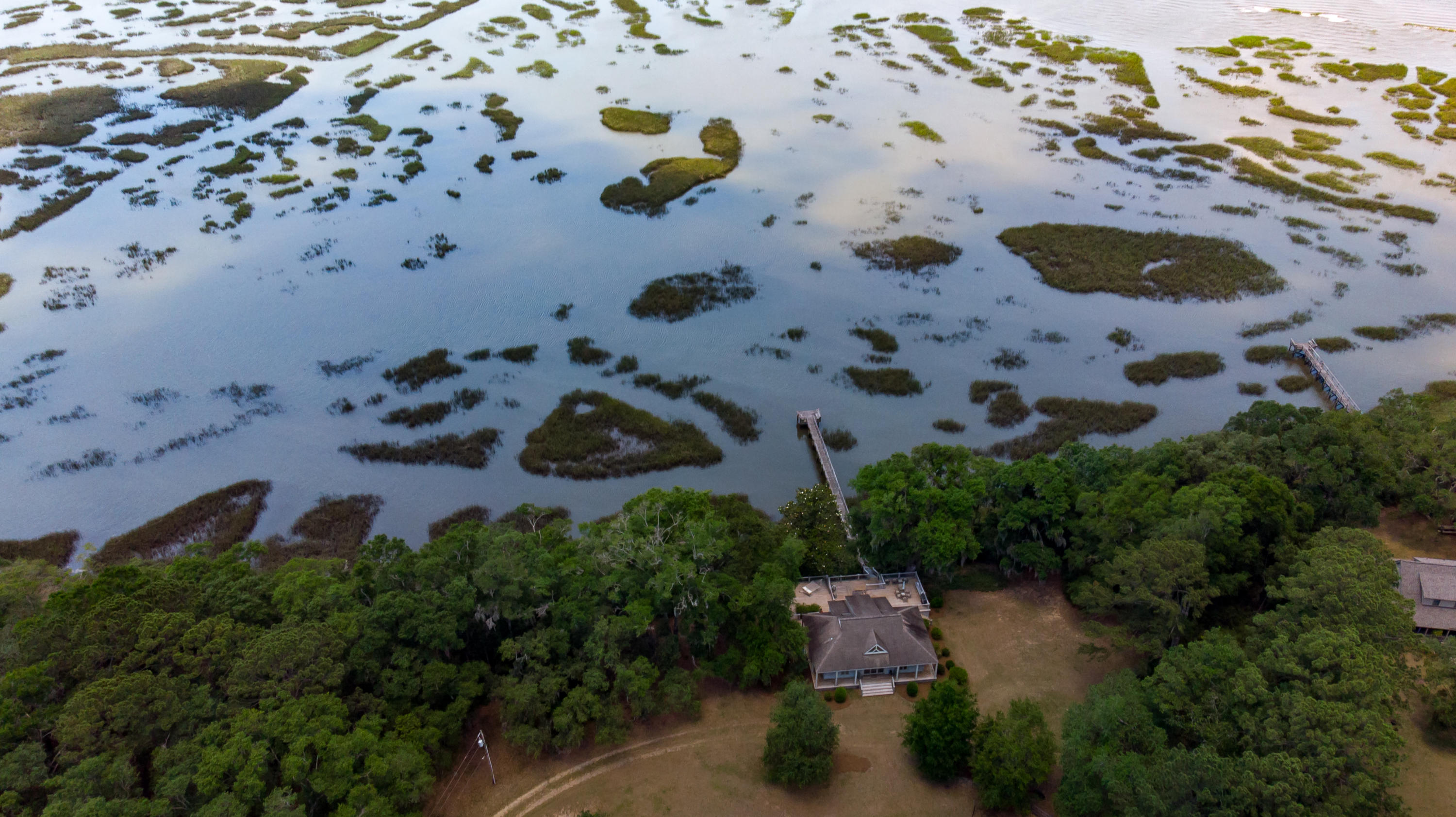 6696 Bears Bluff Road Wadmalaw Island, SC 29487 - Photo 19 of 27 6696 Bears Bluff Road Daytime Drone-5