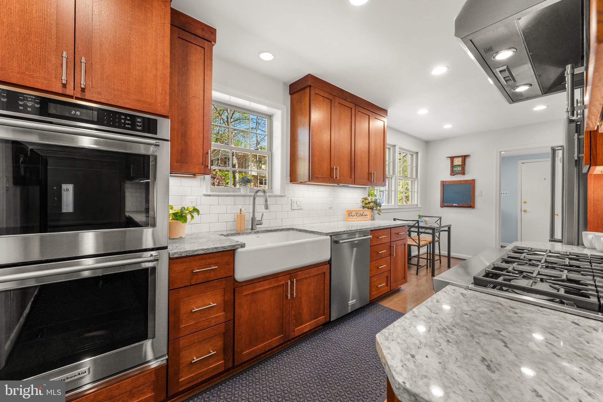 6703 Norview Court Springfield, VA 22152 - Photo 2 of 49 Updated Kitchen with Quarter Sawn Oak Cabinetry