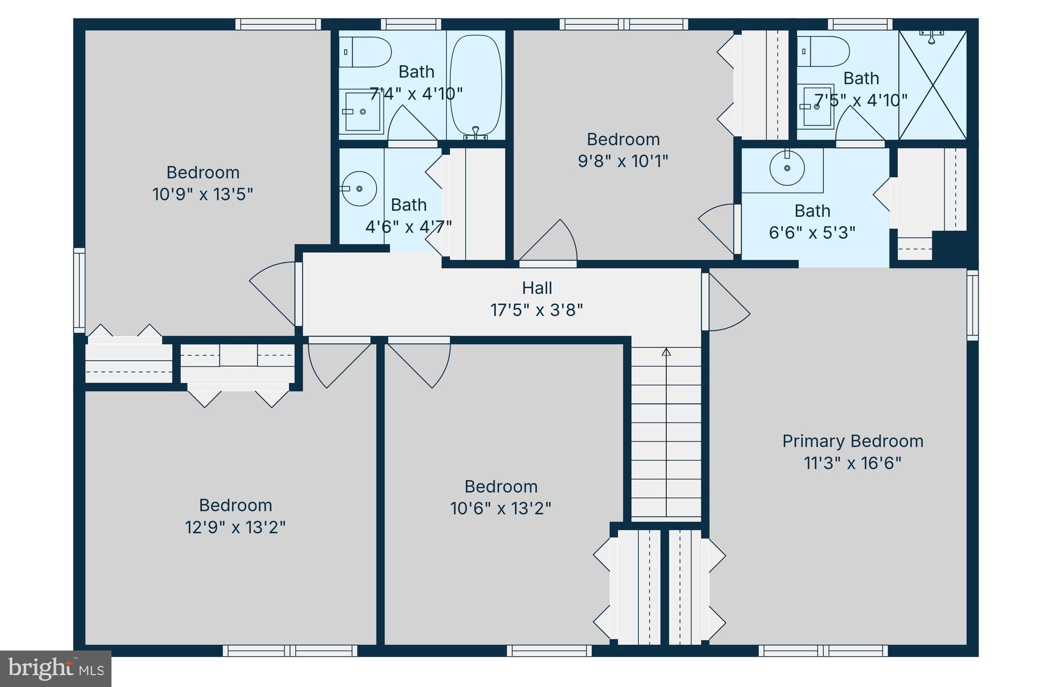 6703 Norview Court Springfield, VA 22152 - Photo 47 of 49 Upper Level Floorplan