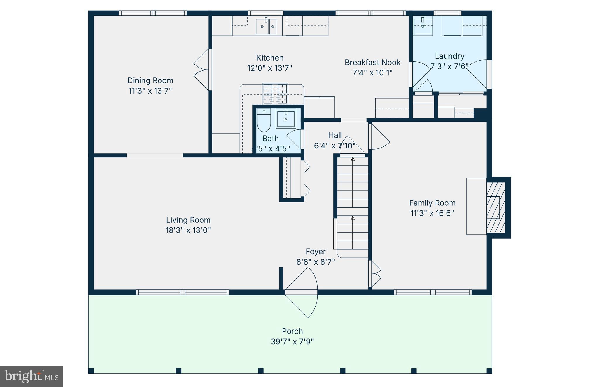 6703 Norview Court Springfield, VA 22152 - Photo 46 of 49 Main Level Floorplan
