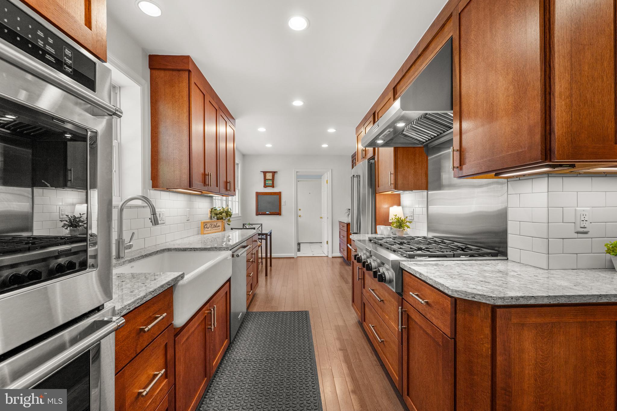 6703 Norview Court Springfield, VA 22152 - Photo 9 of 49 Updated Kitchen with Quarter Sawn Oak Cabinetry