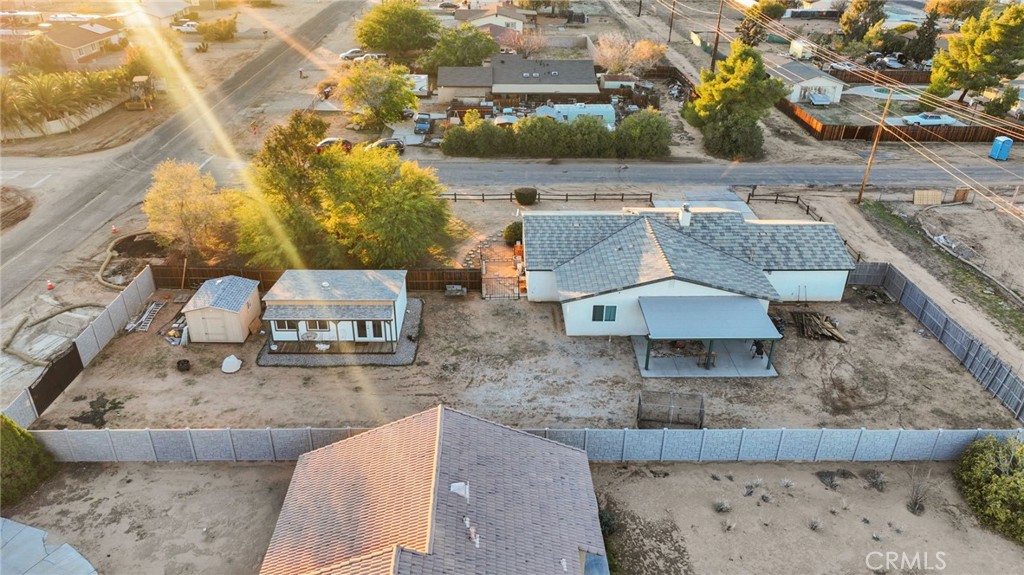 12887 Sholic Road Apple Valley, CA 92308 - Photo 44 of 47 an aerial view of a house with outdoor space