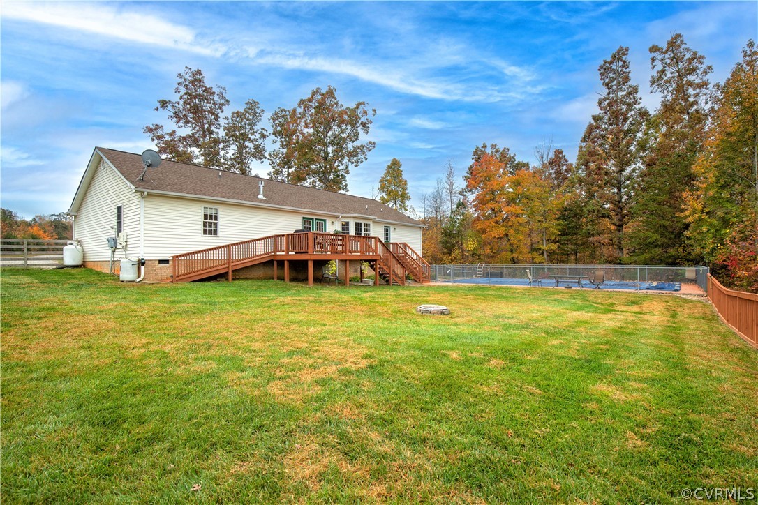 24410 Johnson Road Jetersville, VA 23083 - Photo 24 of 47 a view of a house with a big yard