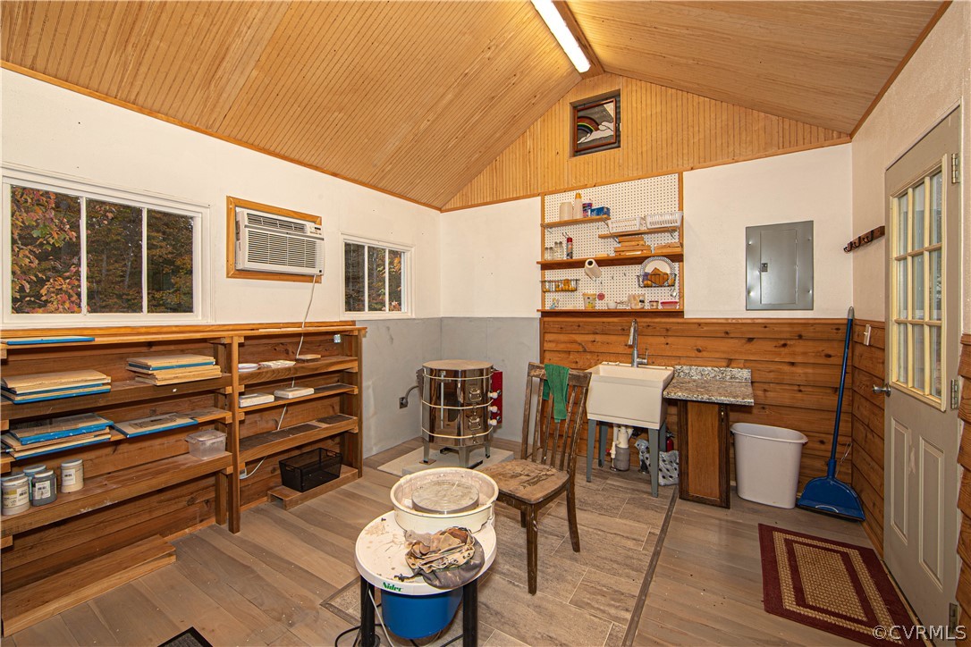 24410 Johnson Road Jetersville, VA 23083 - Photo 33 of 47 a dining room with furniture and wooden floor