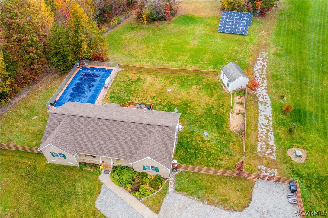24410 Johnson Road Jetersville, VA 23083 - Photo 40 of 47 swimming pool view with a garden
