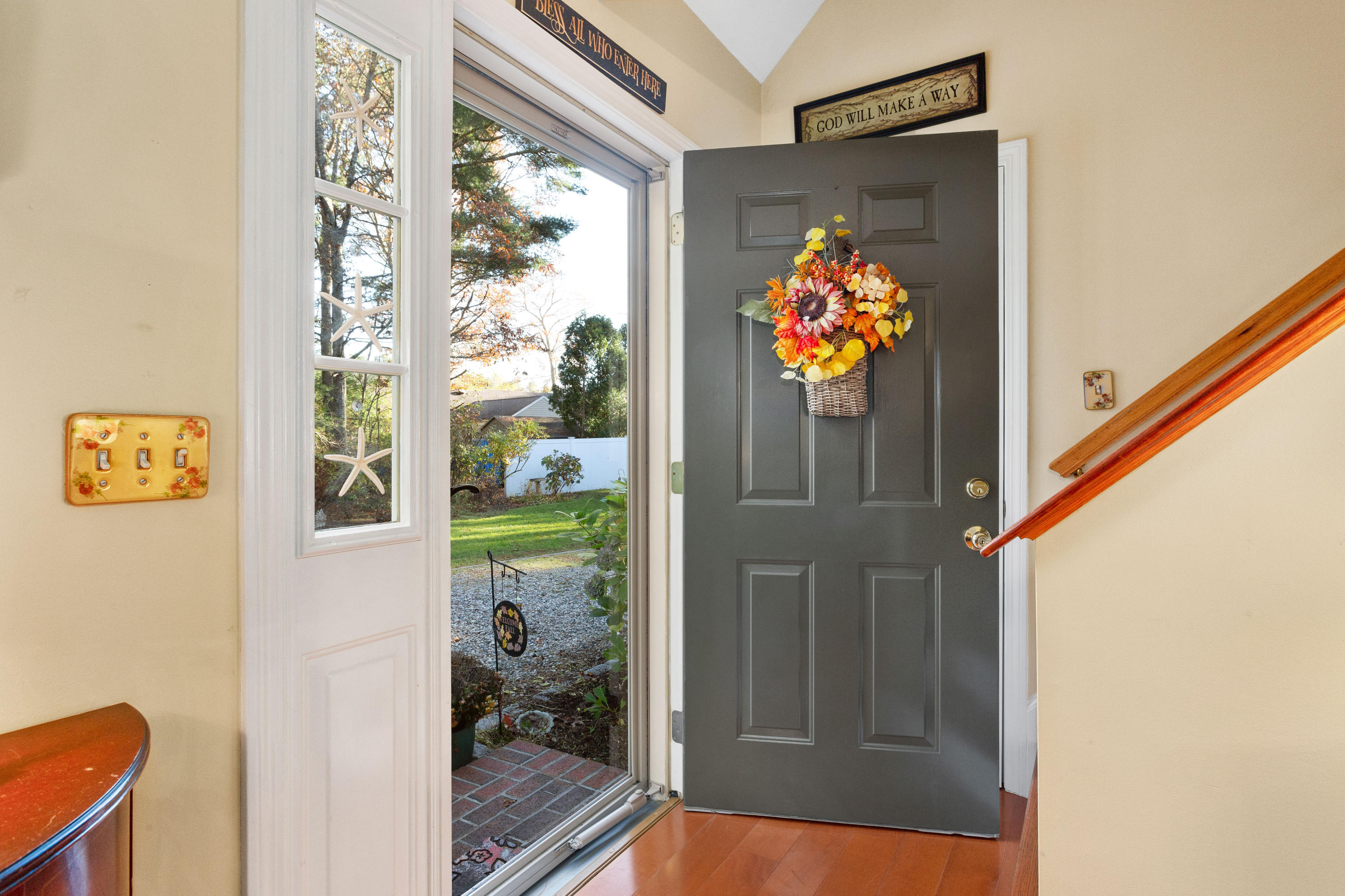 70 South Precinct Road Centerville, MA 02632 - Photo 5 of 32 a view of a entryway door of the house