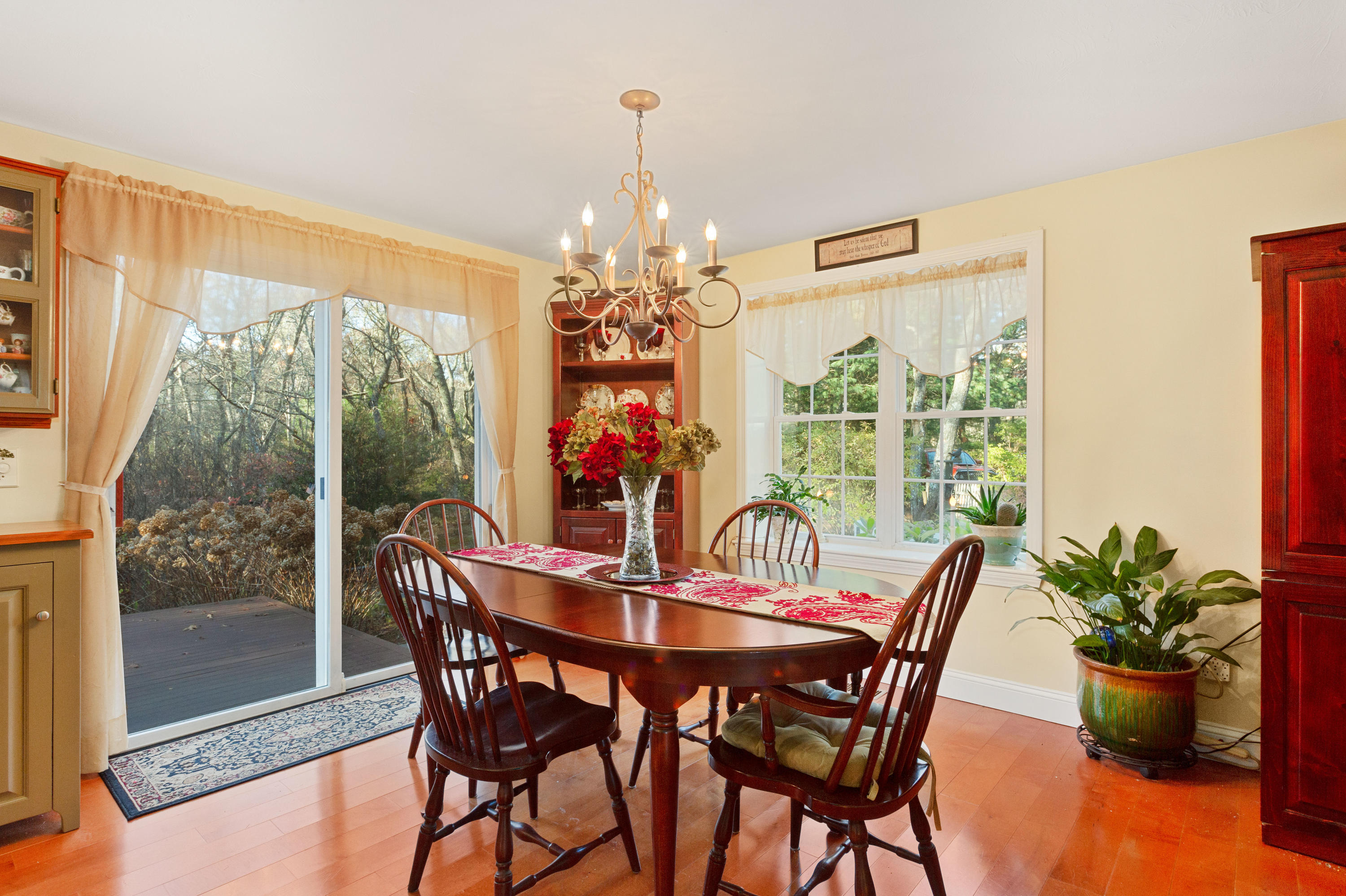 70 South Precinct Road Centerville, MA 02632 - Photo 9 of 32 a dining room with furniture window and wooden floor