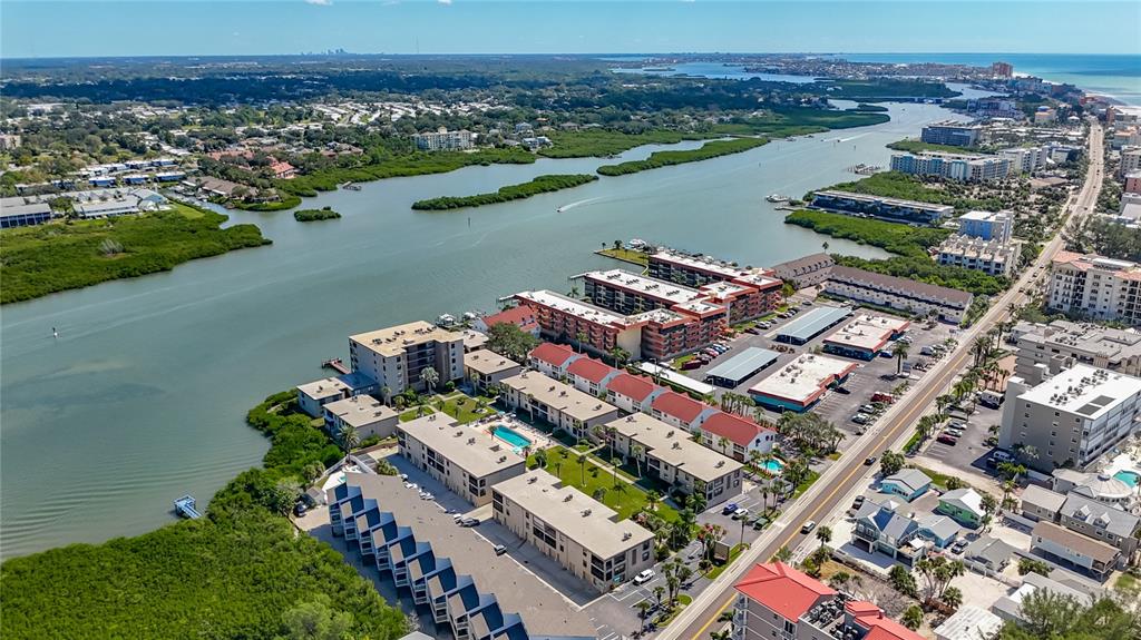 19725 Gulf Boulevard, Unit 46 Indian Rocks Beach, FL 33785 - Photo 52 of 55 an aerial view of a city with lake view
