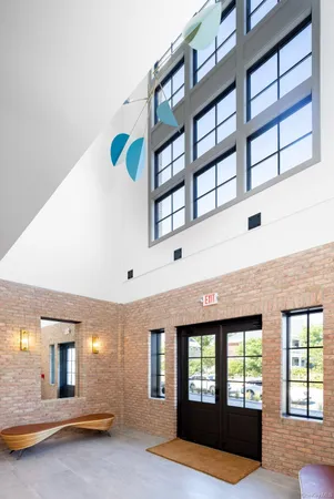 a view of an front door