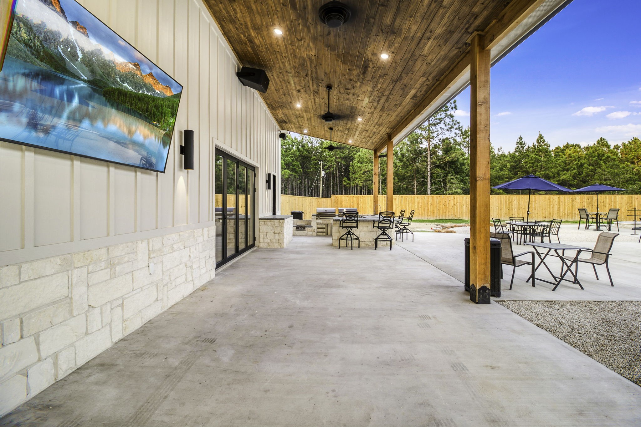 4602 Fm 3459 Road Onalaska, TX 77360 - Photo 10 of 45 a view of a swimming pool with outdoor seating