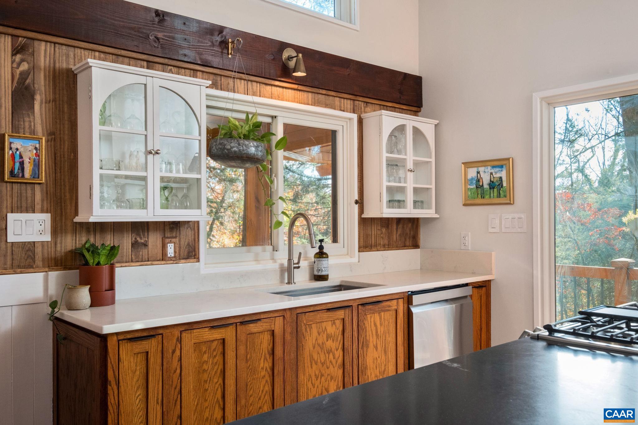 247 Blue Rock Ridge Charlottesville, VA 22903 - Photo 15 of 64 a kitchen with a sink a counter top space and living room