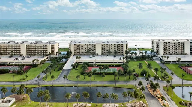 a view of a balcony with an outdoor space