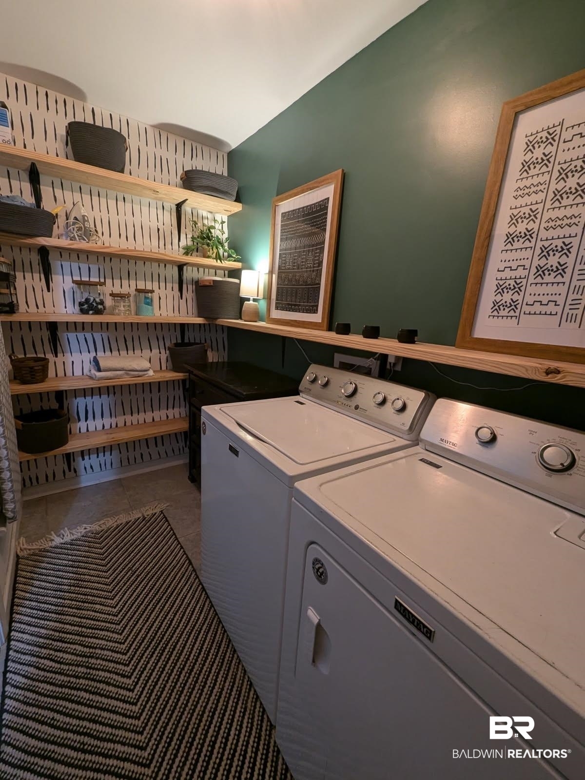19365 Keller Road Foley, AL 36535 - Photo 17 of 41 Clothes washing area with tile patterned floors, independent washer and dryer, and laundry area