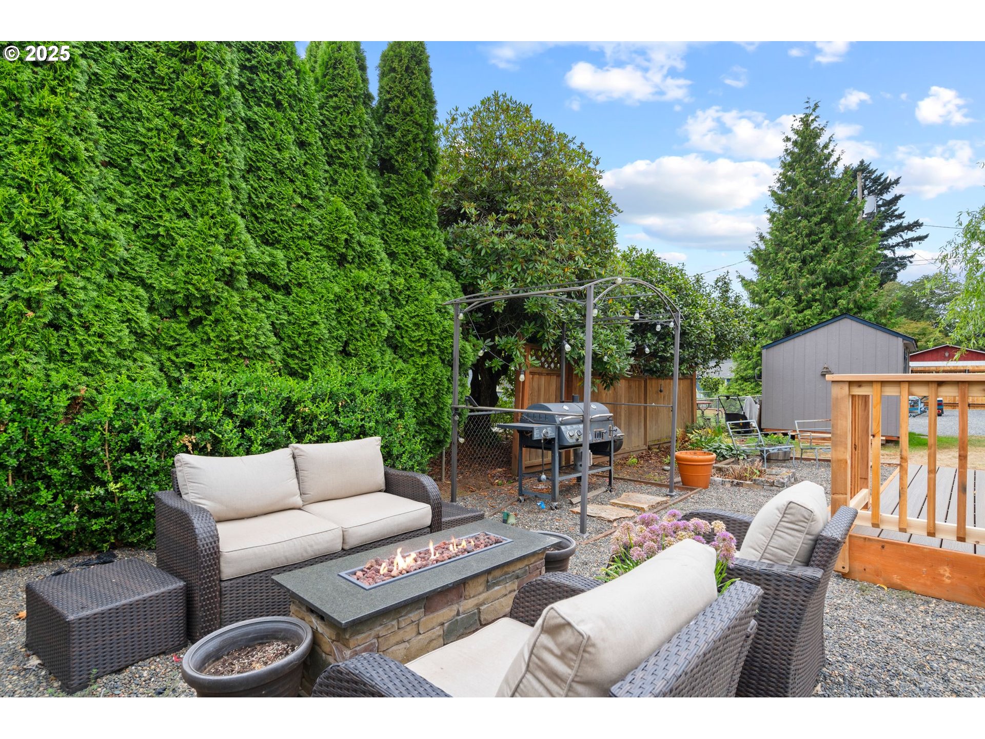 1306 B Street Washougal, WA 98671 - Photo 23 of 32 a outdoor living space with furniture and a potted plant