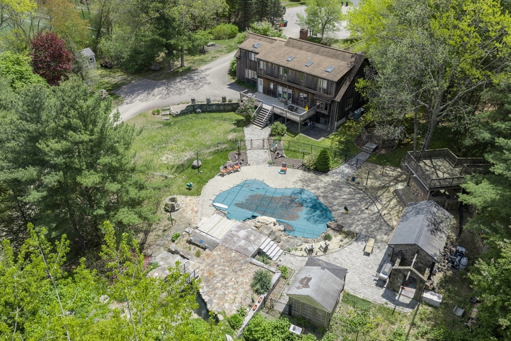 42 Pine Acres Road Foxboro, MA 02035 - Photo 35 of 40 an aerial view of a house with a yard