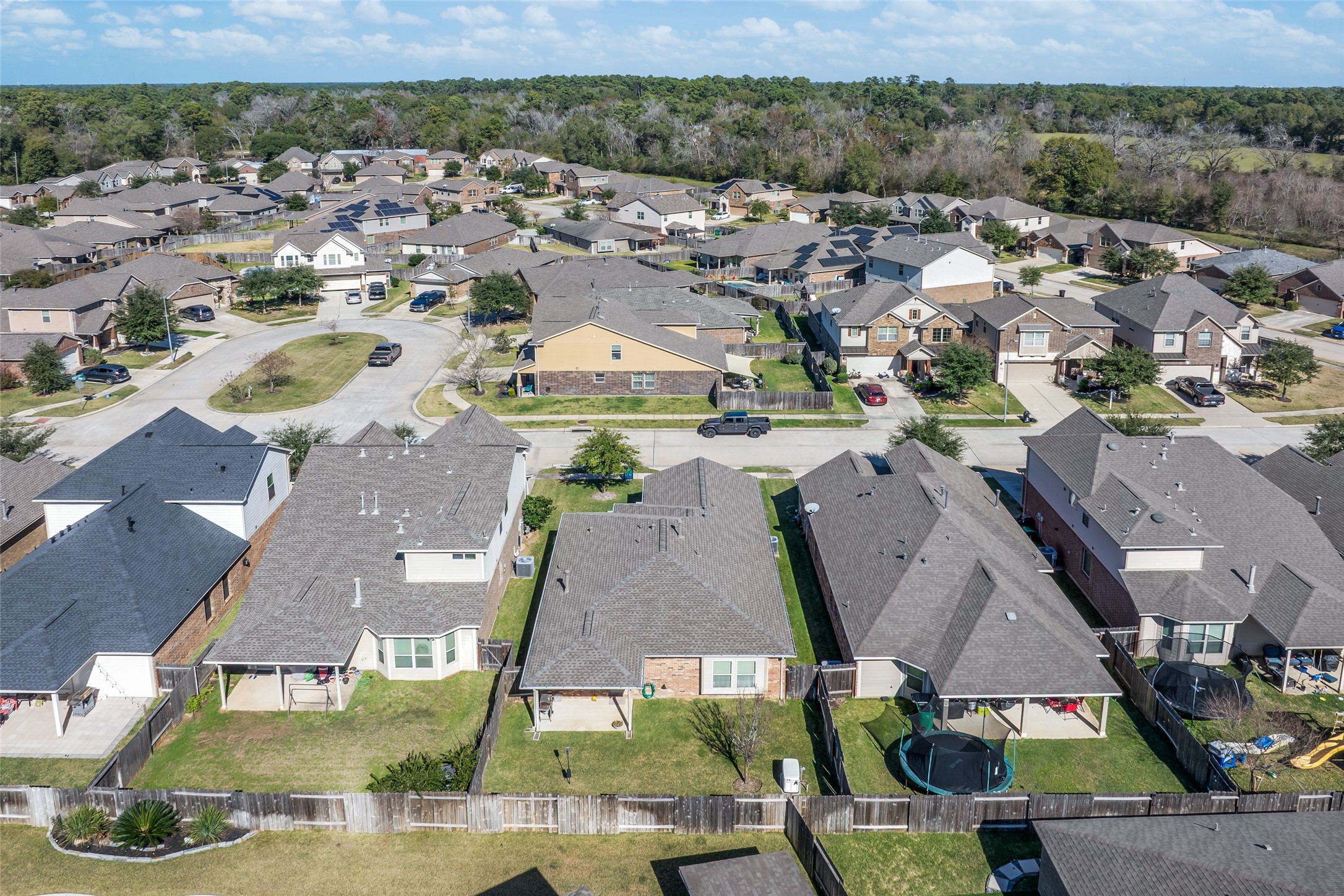 7123 Panther Ridge Drive Spring, TX 77389 - Photo 31 of 31 an aerial view of residential houses with outdoor space