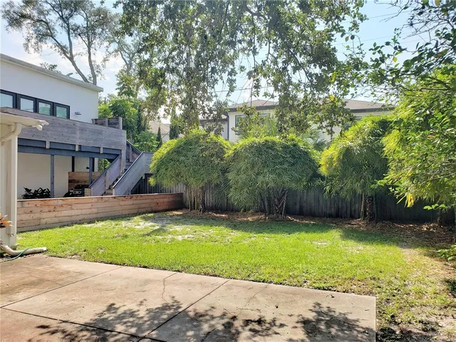 a house view with a outdoor space