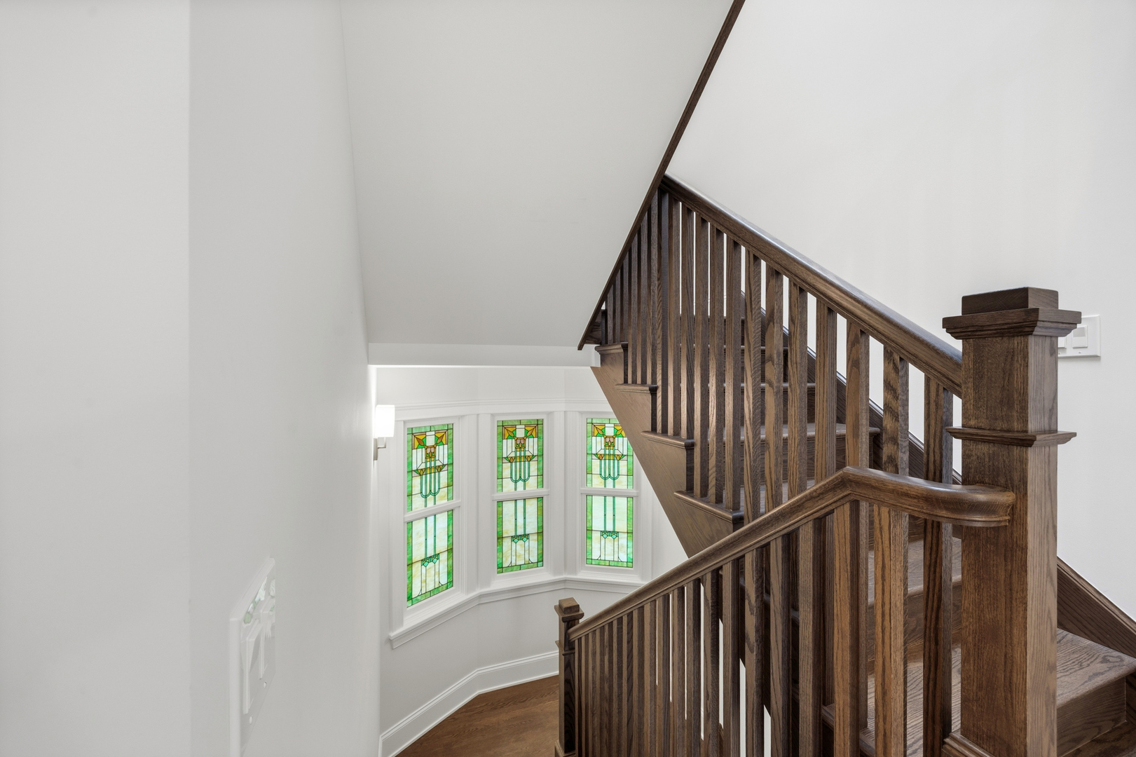 3902 North Hamilton Avenue Chicago, IL 60618 - Photo 56 of 67 a view of staircase with railing and white walls