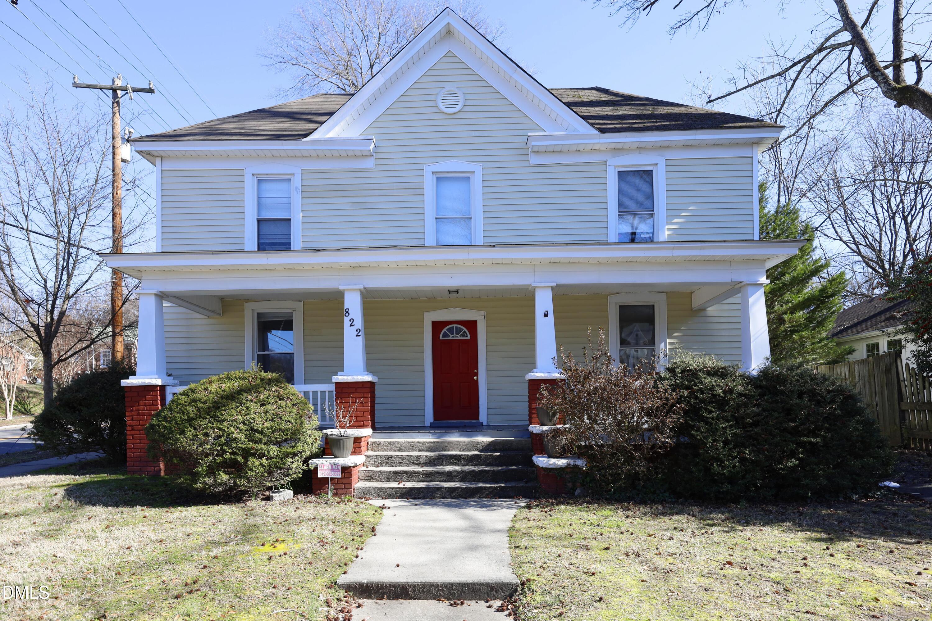822 Clarendon Street Durham, NC 27705 - Photo 1 of 8 a front view of a house