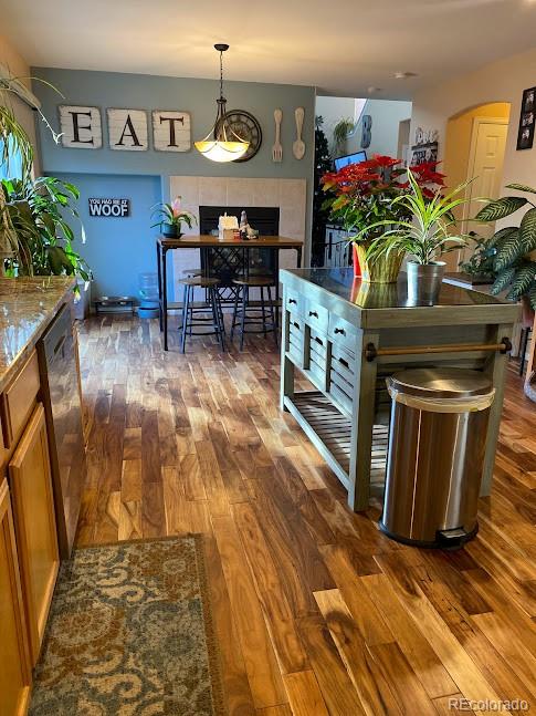 5342 Roadrunner Avenue Firestone, CO 80504 - Photo 10 of 21 a living room with furniture and a fireplace
