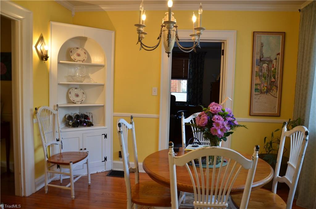 Lovely Dining Room with Charming Built Ins