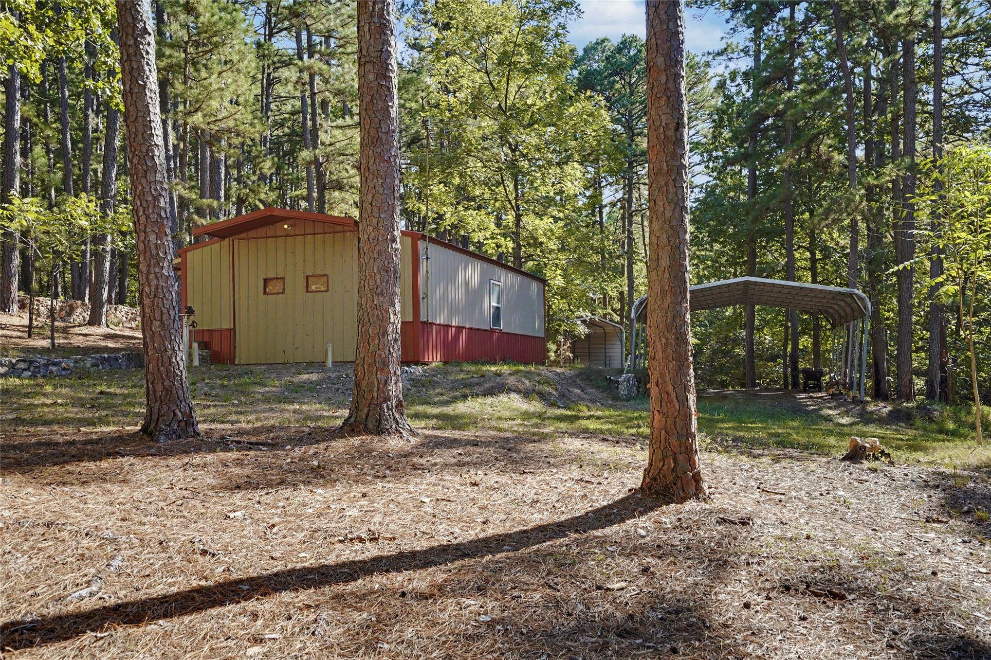 46420 South 590 Road Jay, OK 74346 - Photo 22 of 63 Two-tone exterior structure with a covered carport