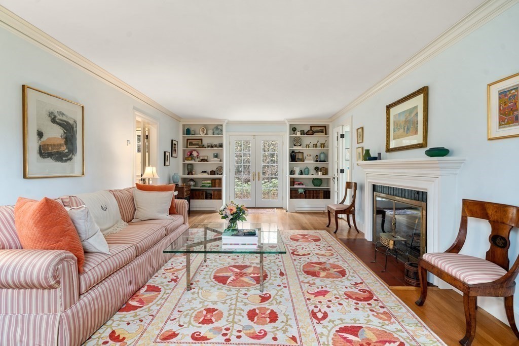 25 Aberdeen Road Weston, MA 02493 - Photo 17 of 40 a living room with furniture fireplace and rug
