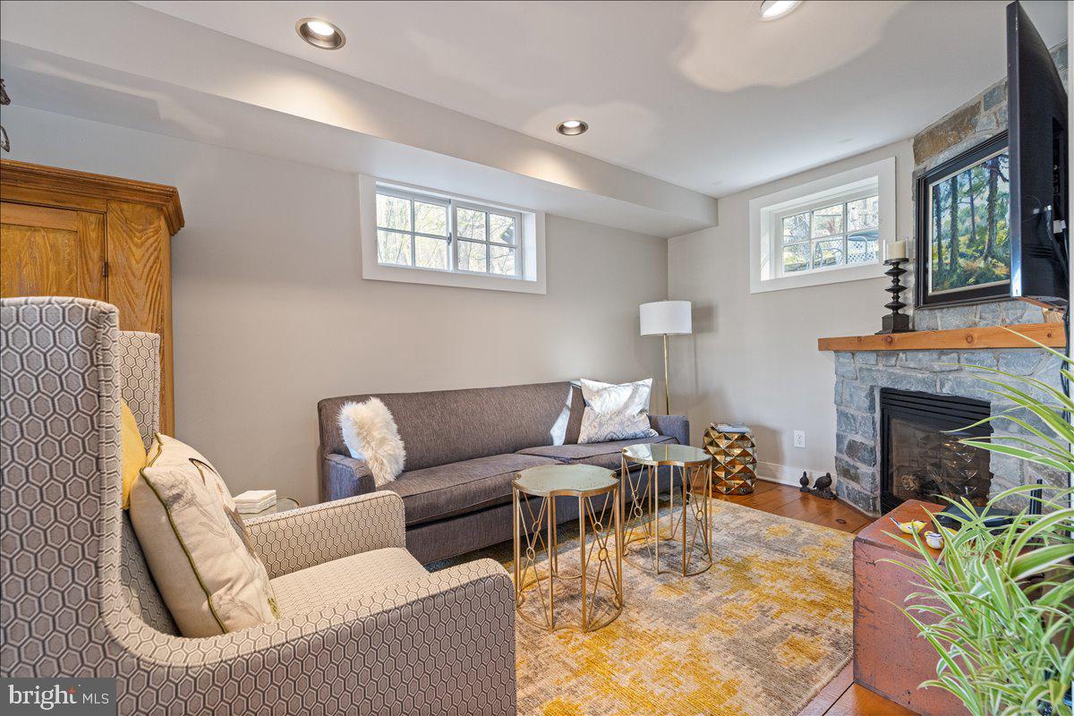 3673 River Road Lumberville, PA 18933 - Photo 20 of 53 Cozy fireplace family room