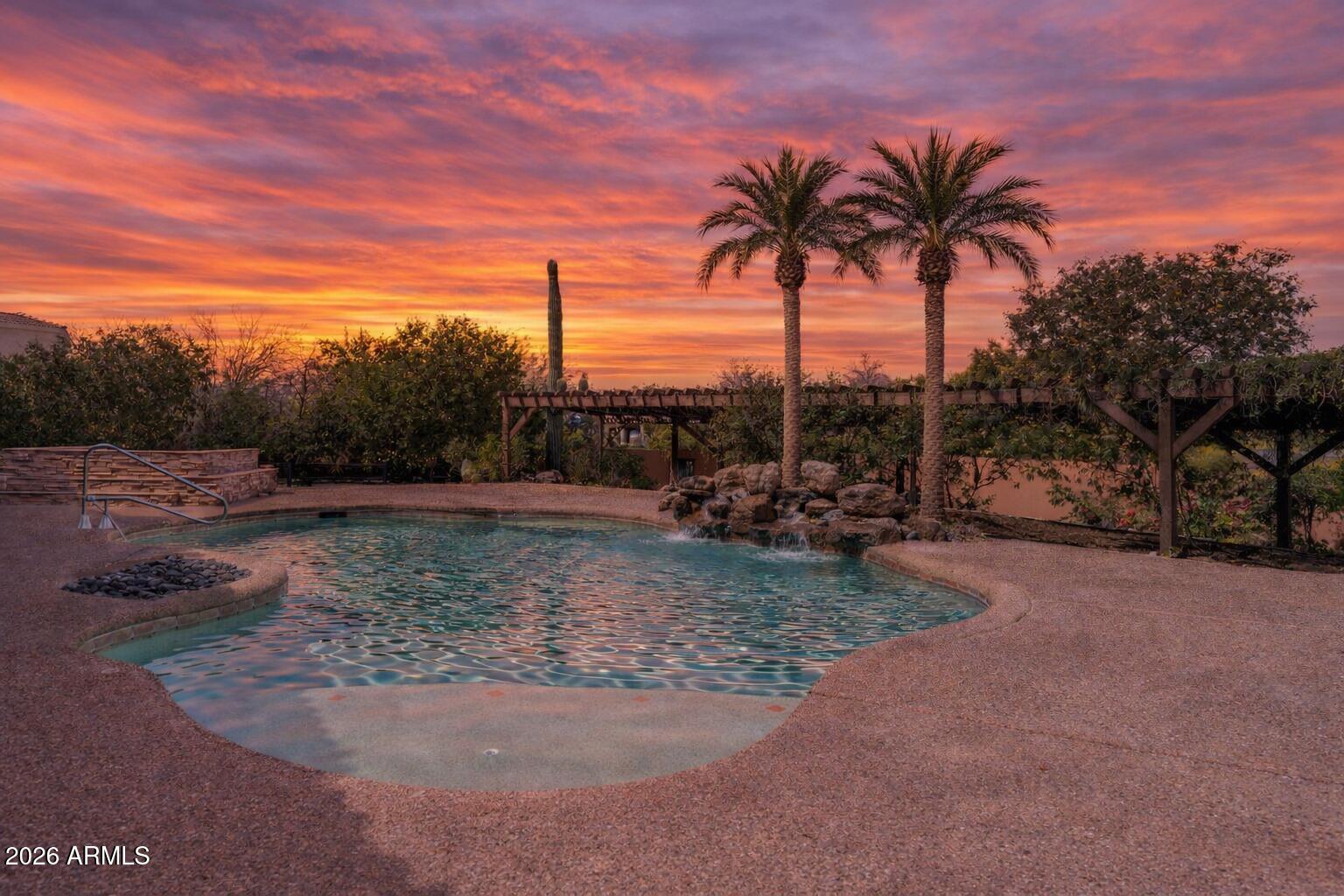 6646 East Lone Mountain Road Cave Creek, AZ 85331 - Photo 33 of 37 a view of a yard with palm tree