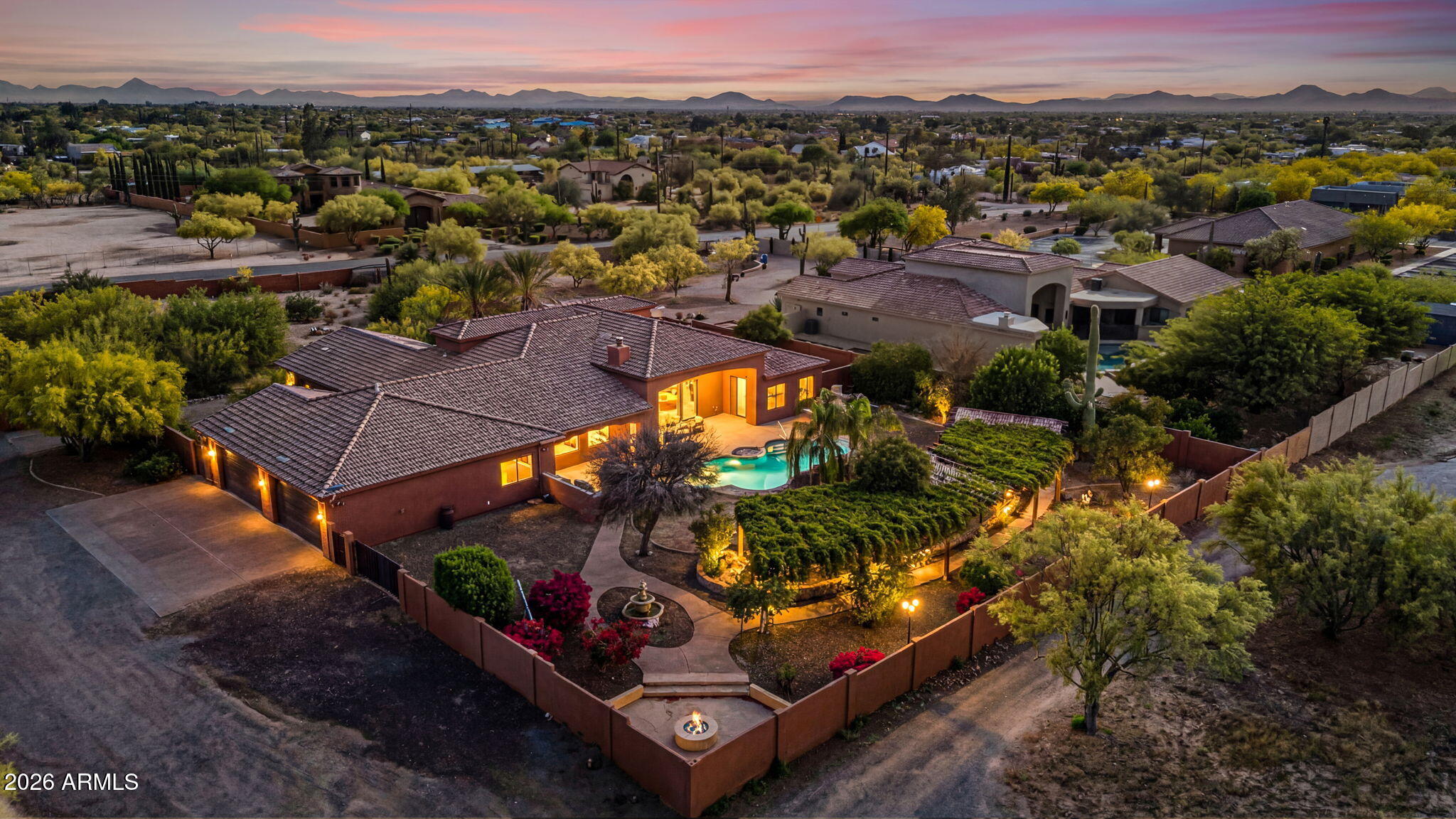6646 East Lone Mountain Road Cave Creek, AZ 85331 - Photo 4 of 37 an aerial view of multiple house