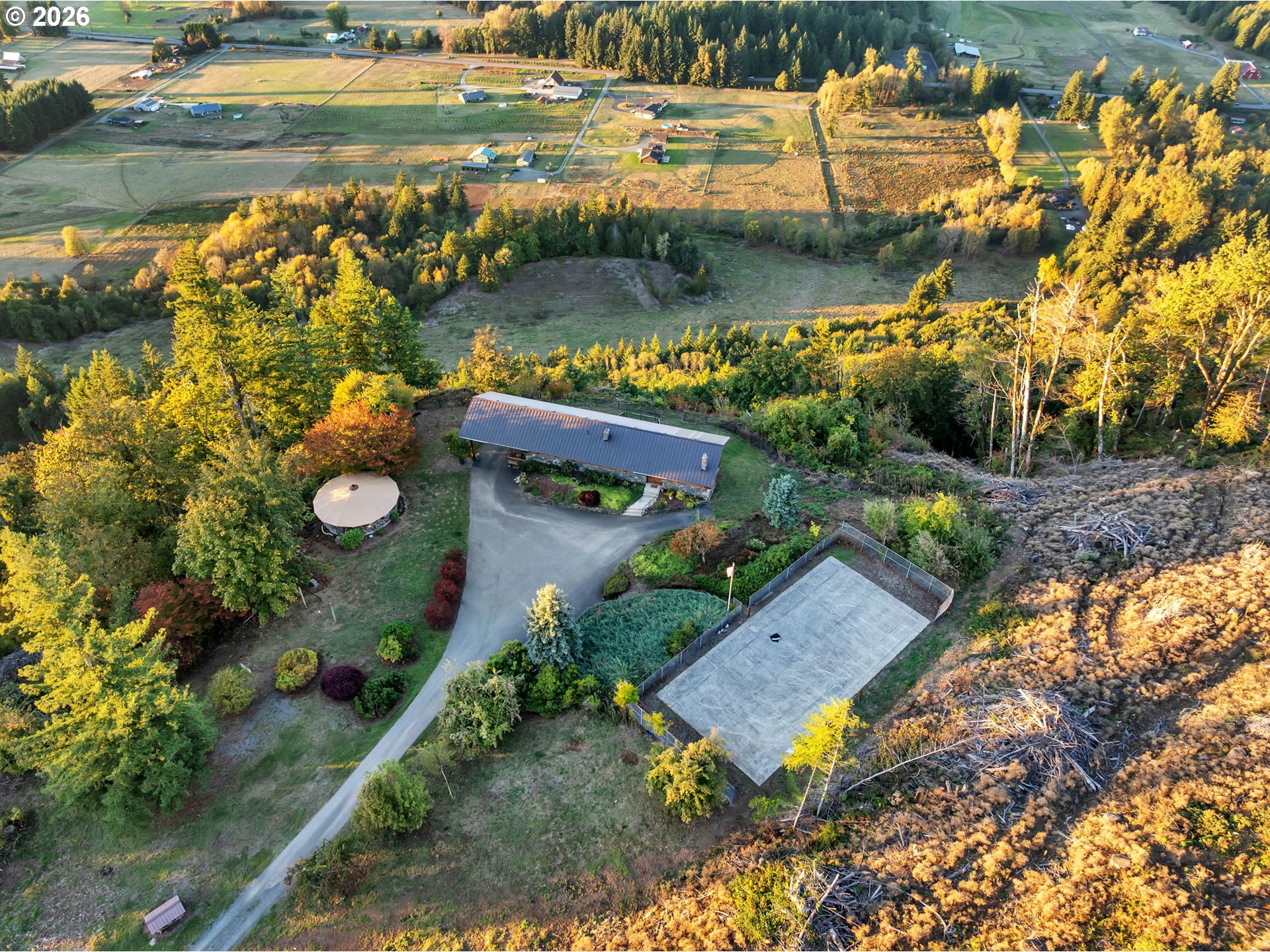 39904 Northeast Rotschy Road Yacolt, WA 98675 - Photo 48 of 48 an aerial view of a house with a lake view