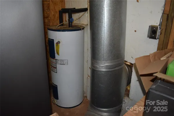 a view of water heater room