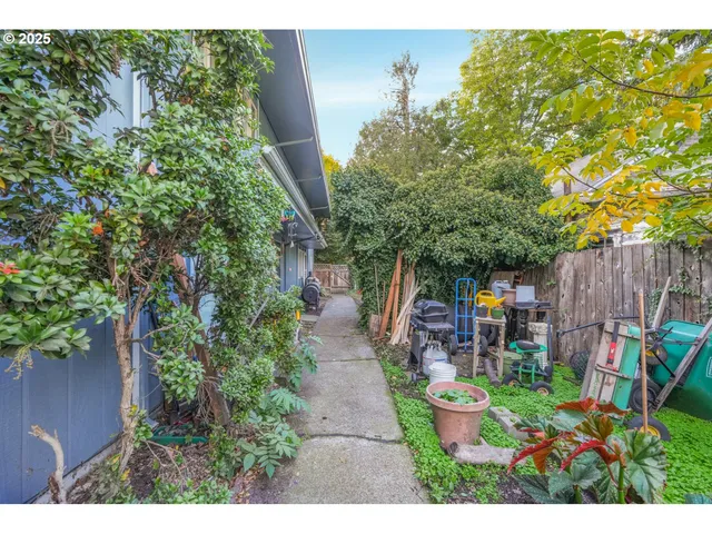 a car parked in front of a house