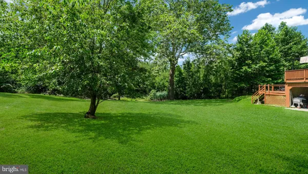 a view of a backyard with a garden