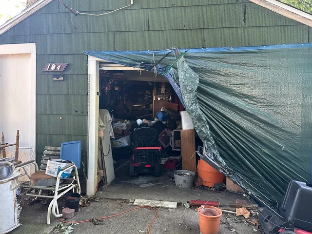 a view of path and green space