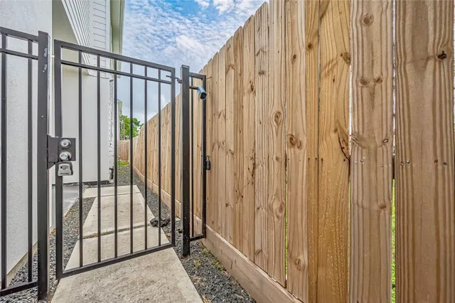 a view of a house with a door