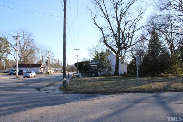 a view of road with trees