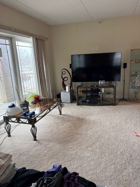 77 North Wolf Road, Unit 210 Northlake, IL 60164 - Photo 6 of 16 a living room with furniture and a flat screen tv